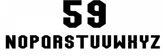 Team Jersey 95 Demo Font OTHER CHARS