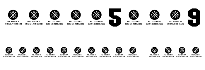 Team Jersey 95 Demo Font OTHER CHARS