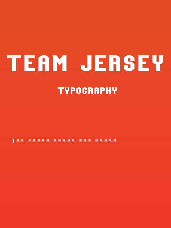 Team Jersey 95 Demo Poster