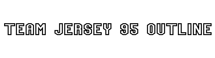 Team Jersey 95 Outline  免费字体下载