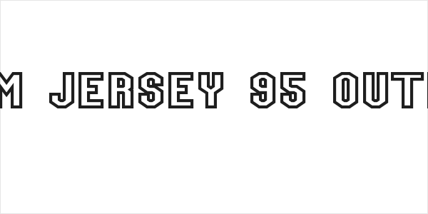 Team Jersey 95 Outline Logo