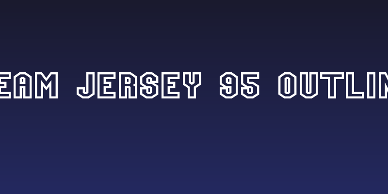 Team Jersey 95 Outline Social Header