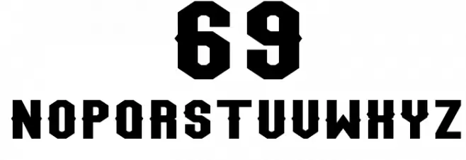 Team Jersey 96 Demo Font OTHER CHARS