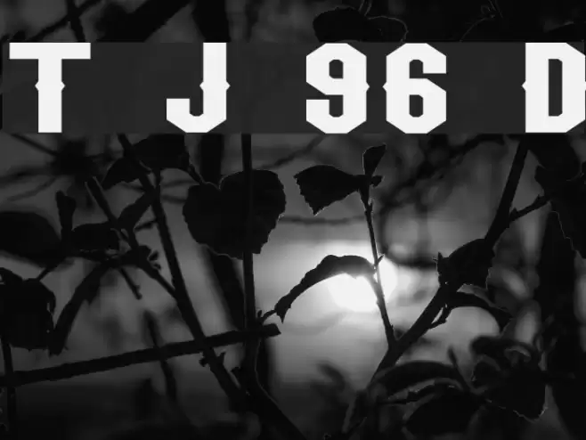 Team Jersey 96 Demo Font examples