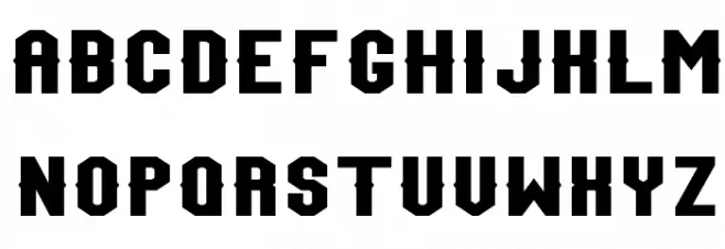 Team Jersey 97 Schriftart Groß