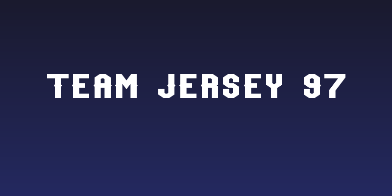 Team Jersey 97 Social Header