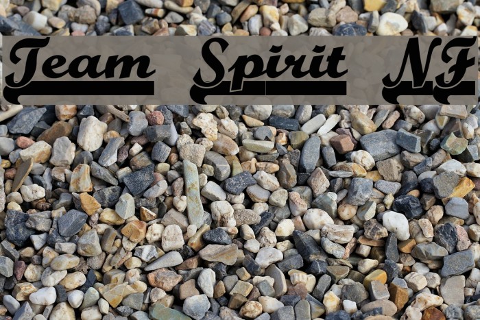 Team Spirit NF Font examples