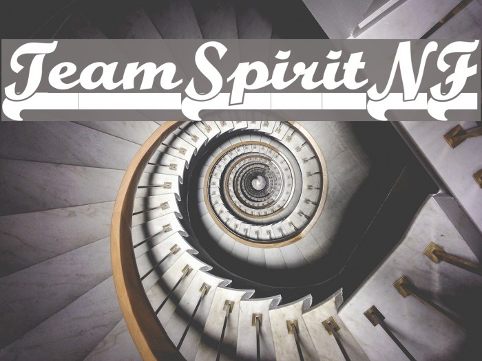 TeamSpiritNF Font examples