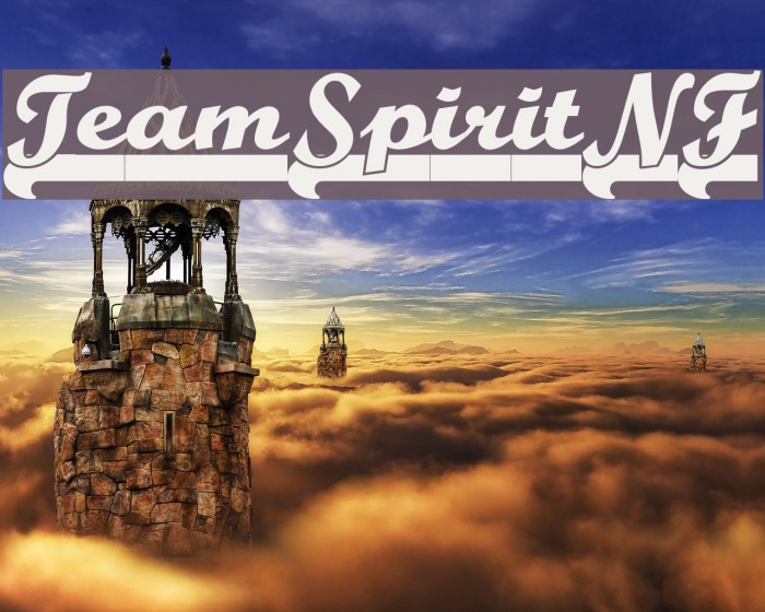 TeamSpiritNF Font examples