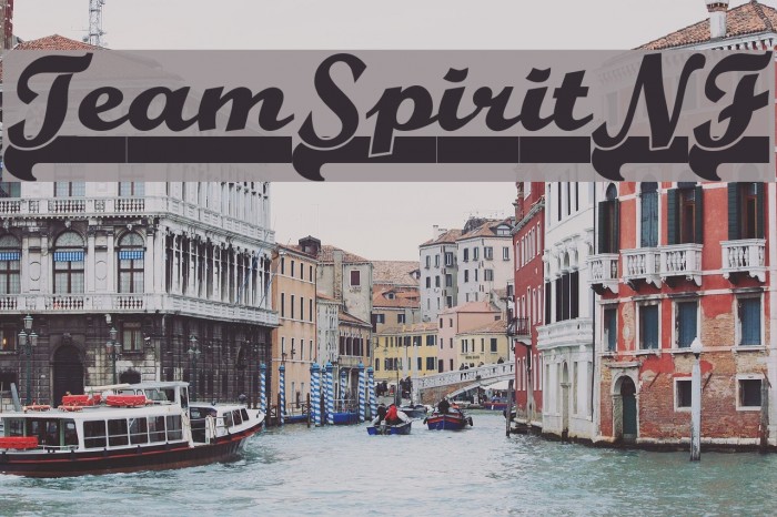 TeamSpiritNF Font examples