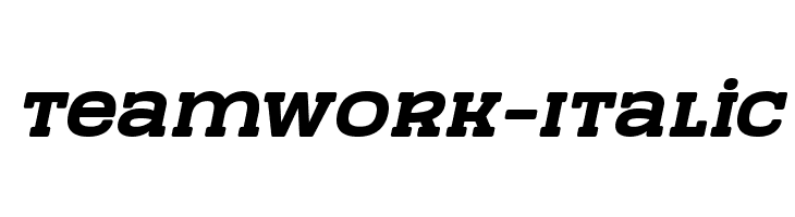 TeamWork-Italic  Fuentes Gratis Descargar