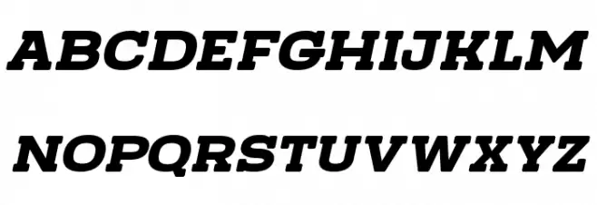 TeamWork-Italic Font Litere mari