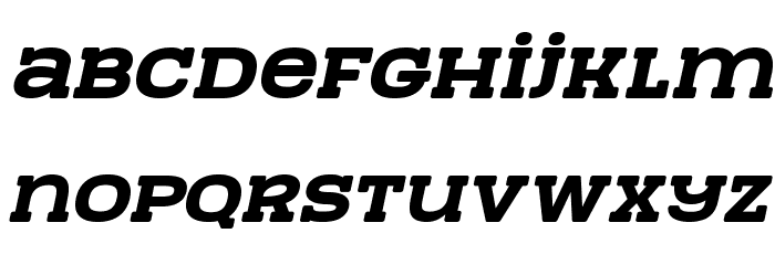 TeamWork-Italic Font LOWERCASE