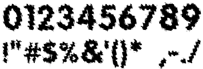 Tear Font OTHER CHARS