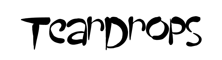 TearDrops  Free Fonts Download