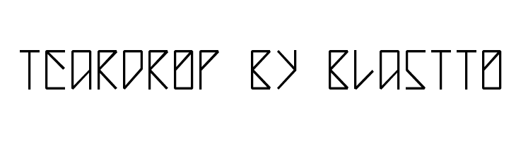 Teardrop by Blastto  Free Fonts Download