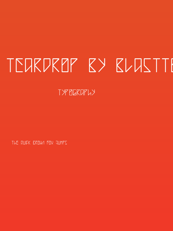 Teardrop by Blastto Poster