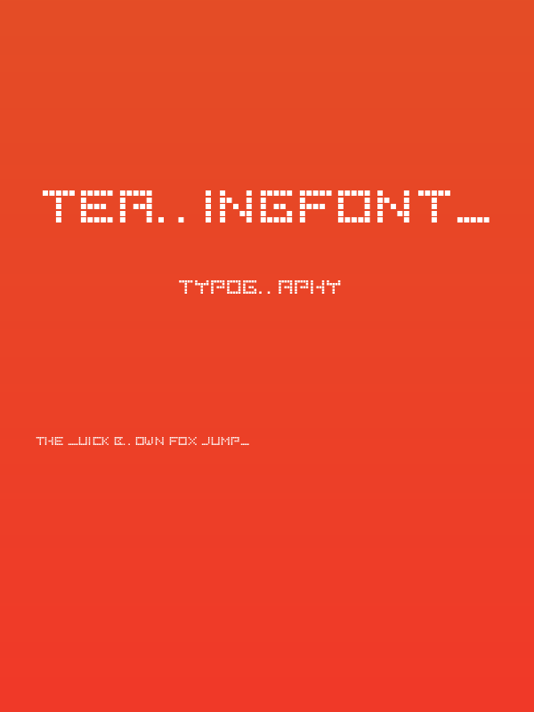 TearingFonts Poster
