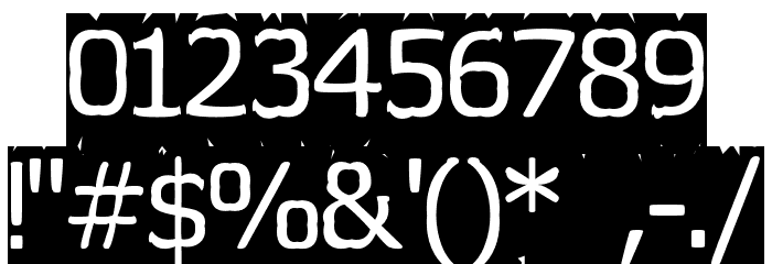 Tearoff Font OTHER CHARS
