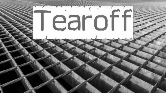 Tearoff Fonte examples