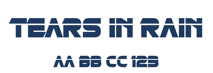 Tears in Rain Font Preview