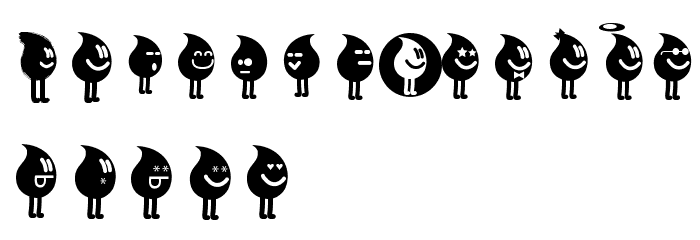 Tearz-Regular Font LOWERCASE