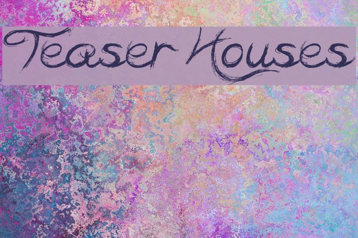 Teaser Houses Font examples