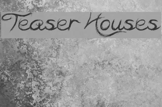 Teaser Houses Font examples