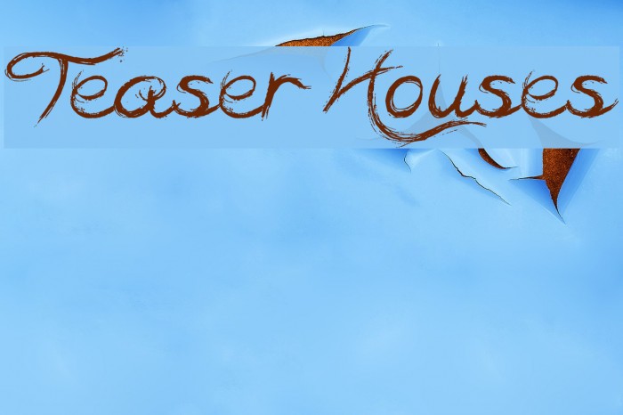 Teaser Houses Font examples