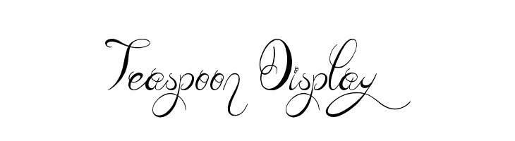 Teaspoon Display Шрифта