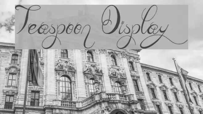 Teaspoon Display Fonte examples