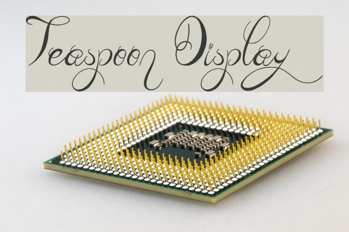 Teaspoon Display フォント examples