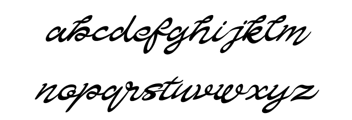 Teatarick Font LOWERCASE