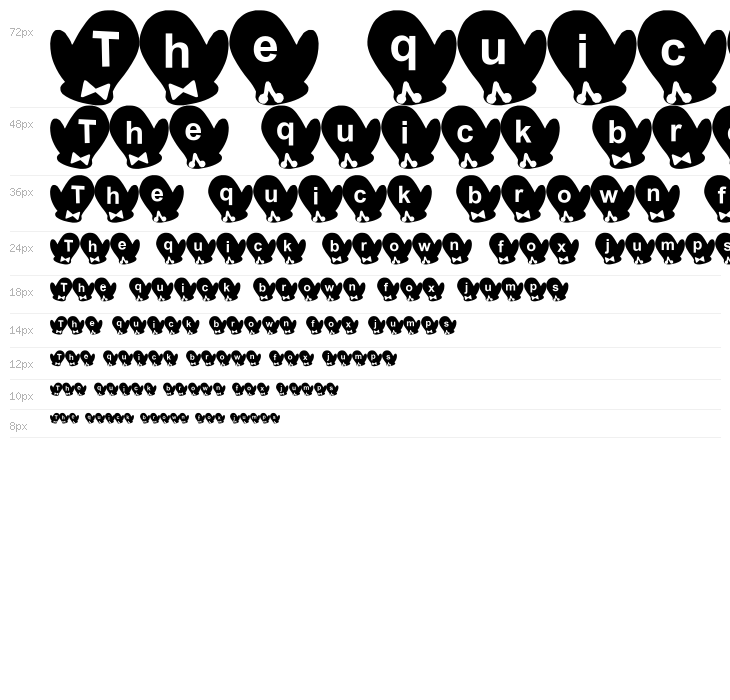 Tebukuro Font Waterfall