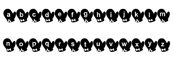 Tebukuro Font Font LOWERCASE