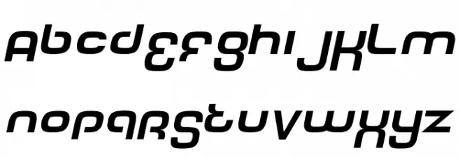 Tech Font Italic خط أحرف كبيرة