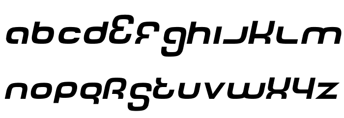 Tech Font Italic フォント 小文字