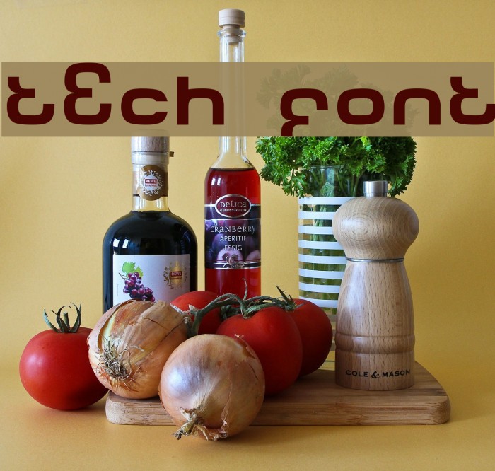 Tech Font フォント examples