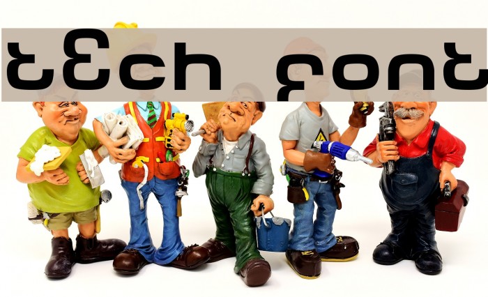 Tech Font フォント examples