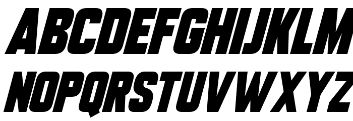 Tech Headlines Italic Font LOWERCASE