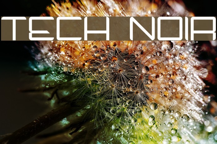 Tech Noir Font examples