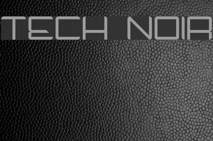 Tech Noir Font examples