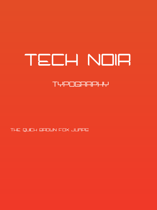 Tech Noir Poster