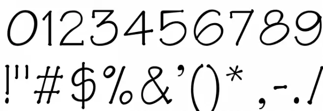 Tech Normal Font OTHER CHARS