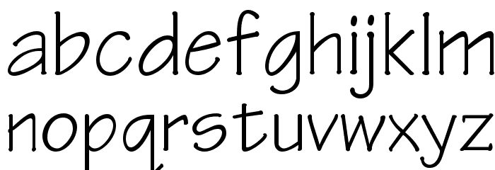 Tech Normal Font LOWERCASE