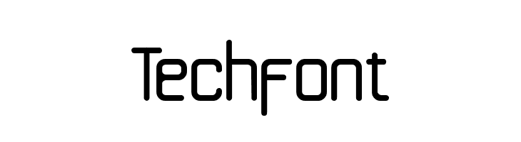 Techfont  Frei Schriftart Herunterladen