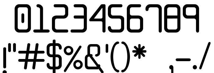 Techfont Font OTHER CHARS