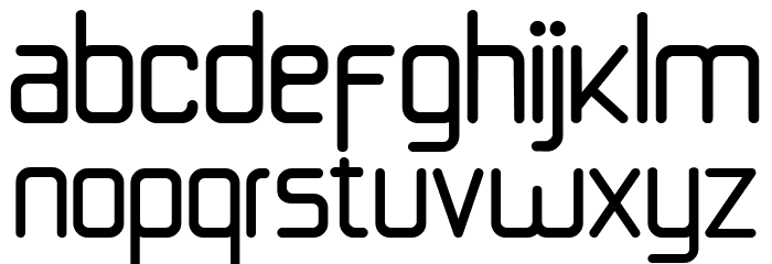 Techfont Font LOWERCASE