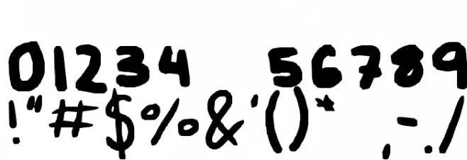 Teching Font OTHER CHARS