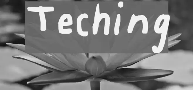 Teching Font examples